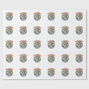 He Is Rizzin Vintage Basketball Religious Shirt De Wrapping Paper