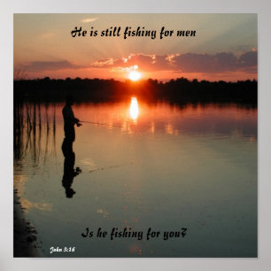 He is Still Fishing Poster