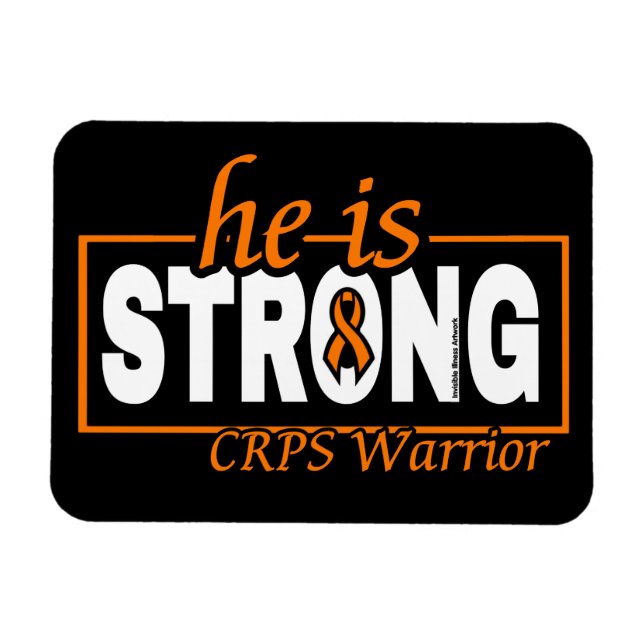 HE IS STRONG...CRPS MAGNET (Horizontal)