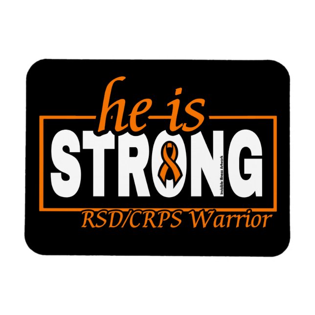 HE IS STRONG...RSD/CRPS MAGNET (Horizontal)