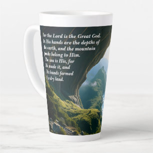 He is the Great God, God & Creation Verse Latte Mug