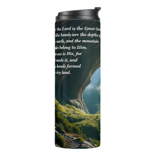 He is the Great God, God & Creation Verse Thermal Tumbler