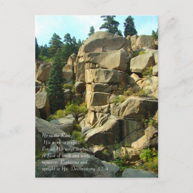 He is the Rock... Postcard (Front)
