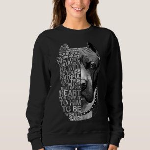 He Is Your Friend Your Partner Your Dog Pitbull Pe Sweatshirt