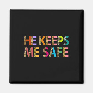 He Keeps Me Safe Wolf For Lovers Girlfriend Wife V Magnet