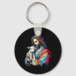 He Left 99 To Find Me Easter Christian Bible Jesus Key Ring