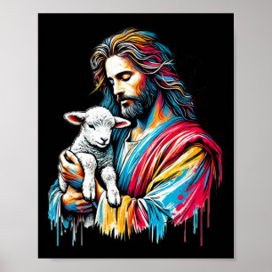 He Left 99 To Find Me Easter Christian Bible Jesus Poster