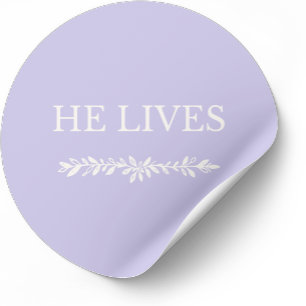 He Lives Christian Easter Sticker