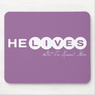 He lives Get To Know Him. He Saves Get In On This Mouse Pad
