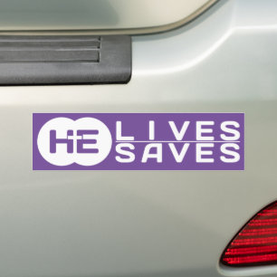 HE Lives HE Saves   The Cross   Jesus Bumper Sticker