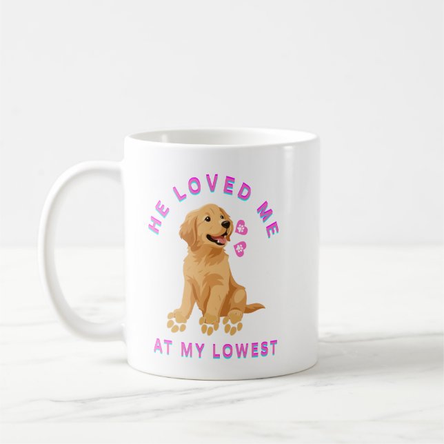 He loved me at my lowest coffee mug (Left)