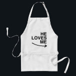 He loves me (right).png standard apron<br><div class="desc">GLBT SHIRTS If life were a T-shirt, it would be totally Gay! Browse over 1, 000 GLBT Humour, Pride, Equality, Slang, & Marriage Designs. The Most Unique Gay, Lesbian Bi, Trans, Queer, and Intersexed Apparel on the web. Everything from GAY to Z @ www.GlbtShirts.com FIND US ON: THE WEB: http://www.GlbtShirts.com...</div>