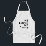 He loves me (right).png standard apron<br><div class="desc">GLBT SHIRTS If life were a T-shirt, it would be totally Gay! Browse over 1, 000 GLBT Humour, Pride, Equality, Slang, & Marriage Designs. The Most Unique Gay, Lesbian Bi, Trans, Queer, and Intersexed Apparel on the web. Everything from GAY to Z @ www.GlbtShirts.com FIND US ON: THE WEB: http://www.GlbtShirts.com...</div>