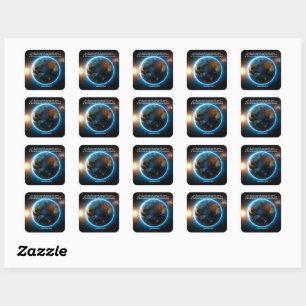 He Made the Earth: God & Creation Verse Square Sticker