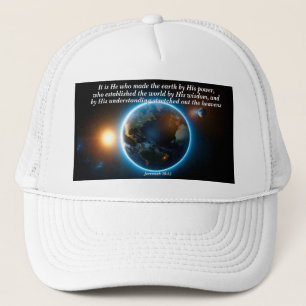 He Made the Earth: God & Creation Verse Trucker Hat
