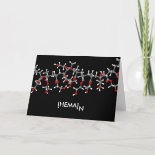 HE-MAN molecule greetings card