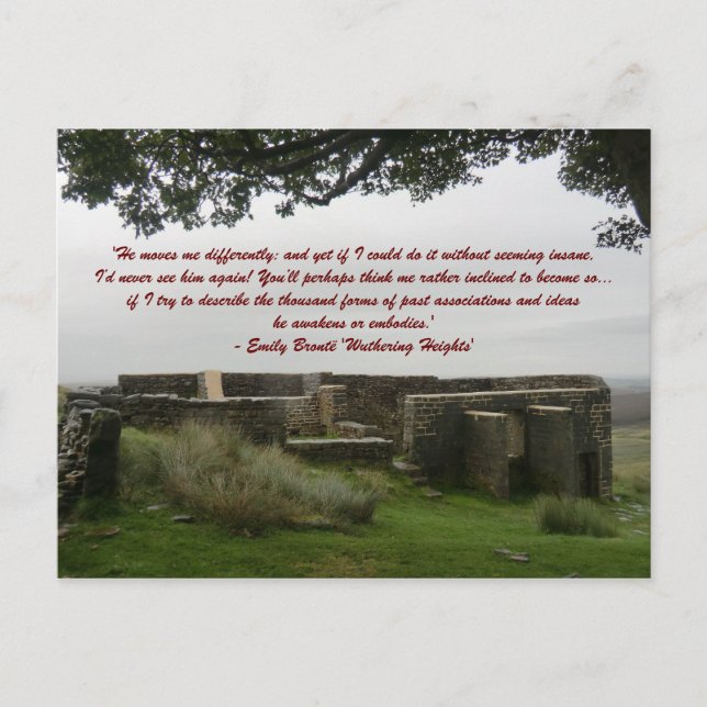 He Moves Me Differently - Wuthering Heights Postcard (Front)