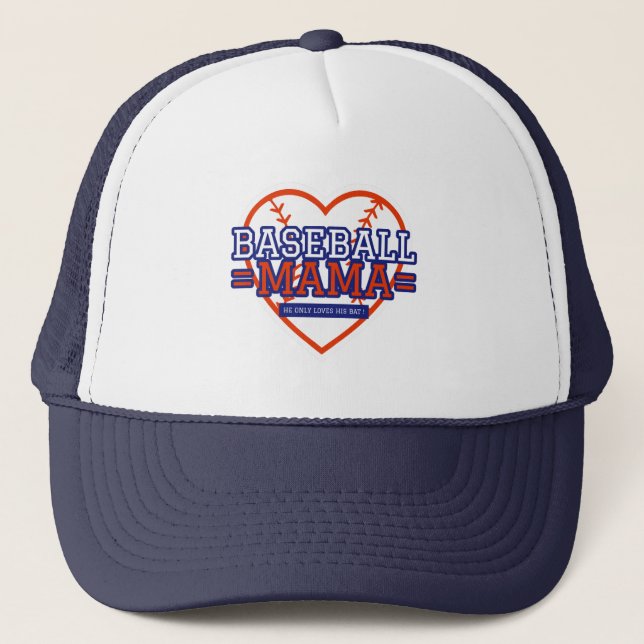  He Only Loves His Bat Trucker Hat (Front)