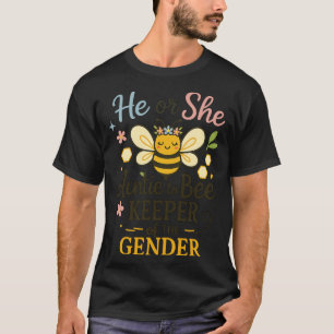 He Or Auntie To Bee Gender Reveal Baby Shower T-Shirt