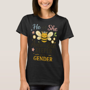 He Or Auntie To Bee Gender Reveal Baby Shower T-Shirt
