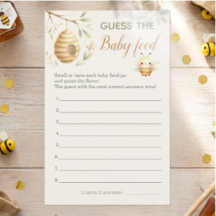 He or She Baby Bee Guess the Baby Food Game