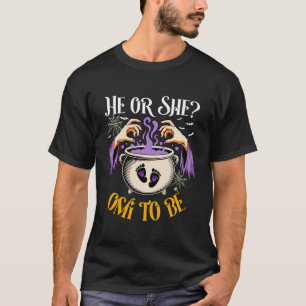 He Or She Omi to Be Baby Reveal Halloween Costume T-Shirt