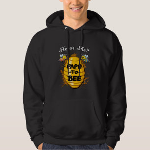 He Or She Papu To Bee Gender Announcement Baby Sho Hoodie