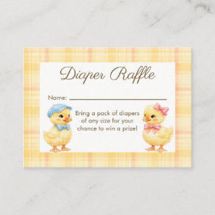 He or She WADDLE IT BE? Diaper Raffle Enclosure Card