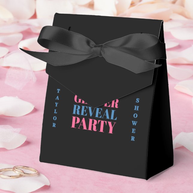 "He or She? What Will Baby Be?" Favour Box (Wedding)