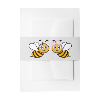 He or She what will it bee? Invitation Belly Band