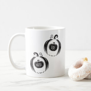 He Or She What Will Our Little Pumpkin Be Coffee Mug