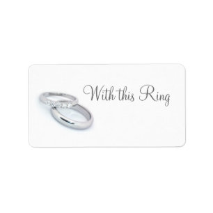 He Put a Ring on It/save the date Label