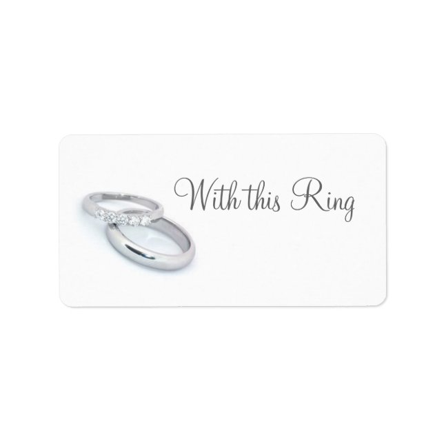 He Put a Ring on It/save the date Label (Front)