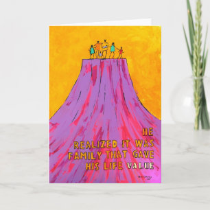 He realised it was family that gave his life VALUE Card