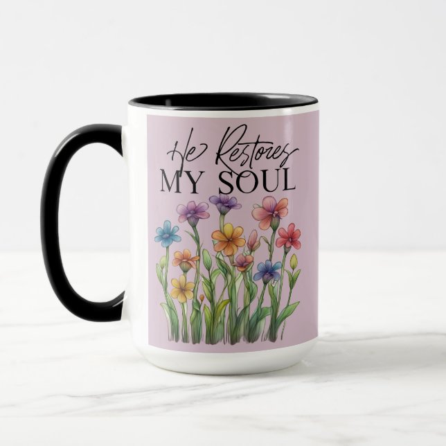 He Restores My Soul Mug (Left)
