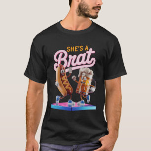 He_s the Wurst She_s a Brat Couples Matching Funny T-Shirt