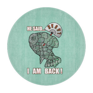He Said... I Am Back! Funny Sports Meme Quote Cutting Board