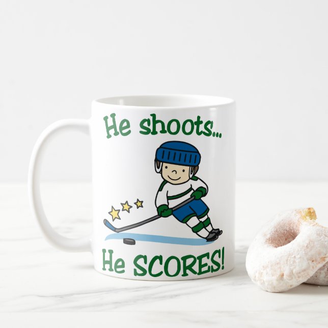 He Scores Coffee Mug (With Donut)