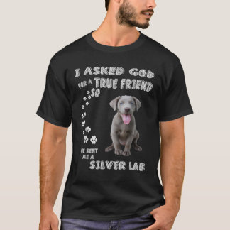 He Sent Me A Silver Lab T-Shirt