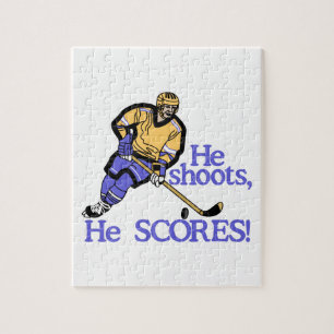 He Shoots He Scores Jigsaw Puzzle