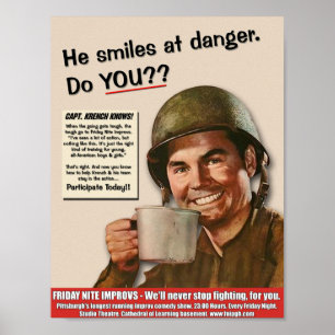 He Smiles At Danger Poster