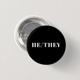 He, They Preferred Pronouns Lgbtq Lgbt Pride 3 Cm Round Badge