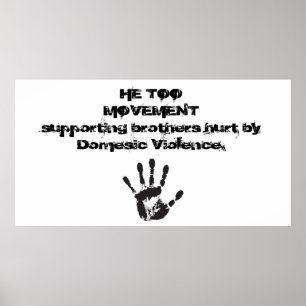 He Too Movement Banner Poster