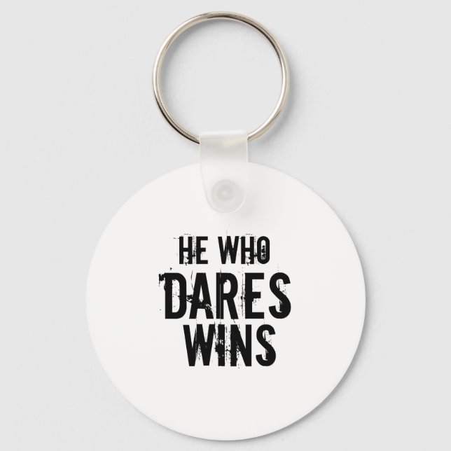 HE WHO DARES WINS KEY RING (Front)