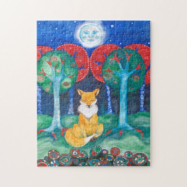'He Who Knows' Fairytale Woodland Fox Puzzle (Vertical)