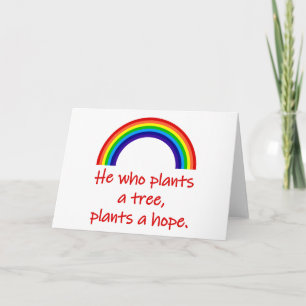 He Who Plants A Tree Card