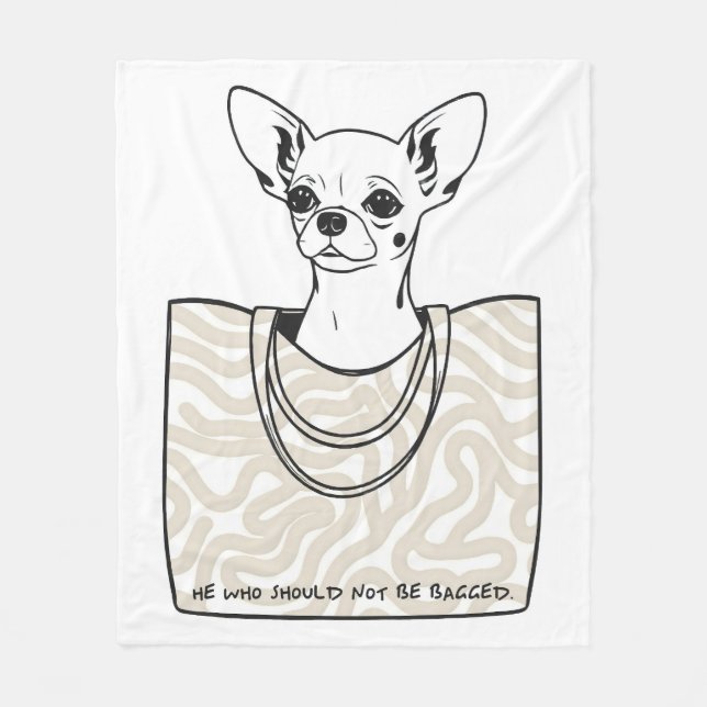 He Who Should Not Be Bagged Fleece Blanket (Front)