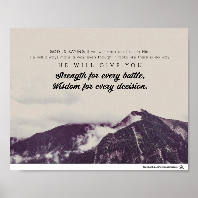 He will always make a way poster (Front)