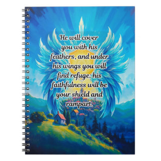 He Will Cover You With His Feathers Journal