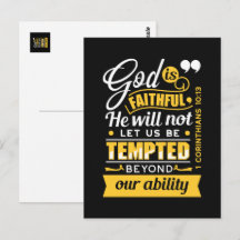 He Will Not Let You Be Tempted – Bible Verse